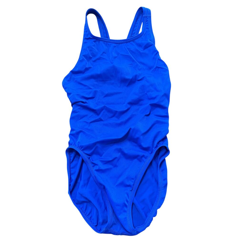Nike Women’s cobalt/royal blue one-piece swimsuit, swimming, practice, 36/10